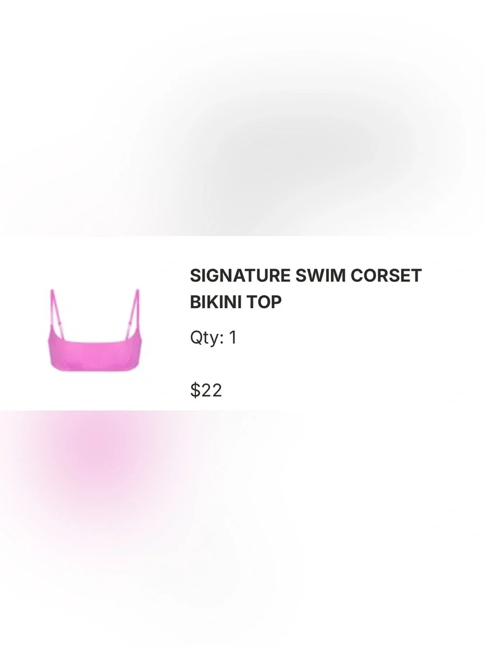 NWT SKIMS Signature Swim Corset Bikini Top - Electric orchid